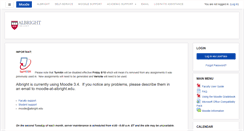 Desktop Screenshot of moodle.albright.edu