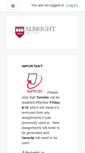 Mobile Screenshot of moodle.albright.edu