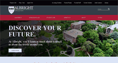 Desktop Screenshot of albright.edu