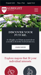 Mobile Screenshot of albright.edu